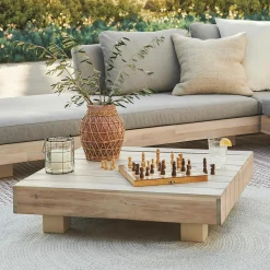 Lubek 32.5" Outdoor Coffee Table - Byron Gray