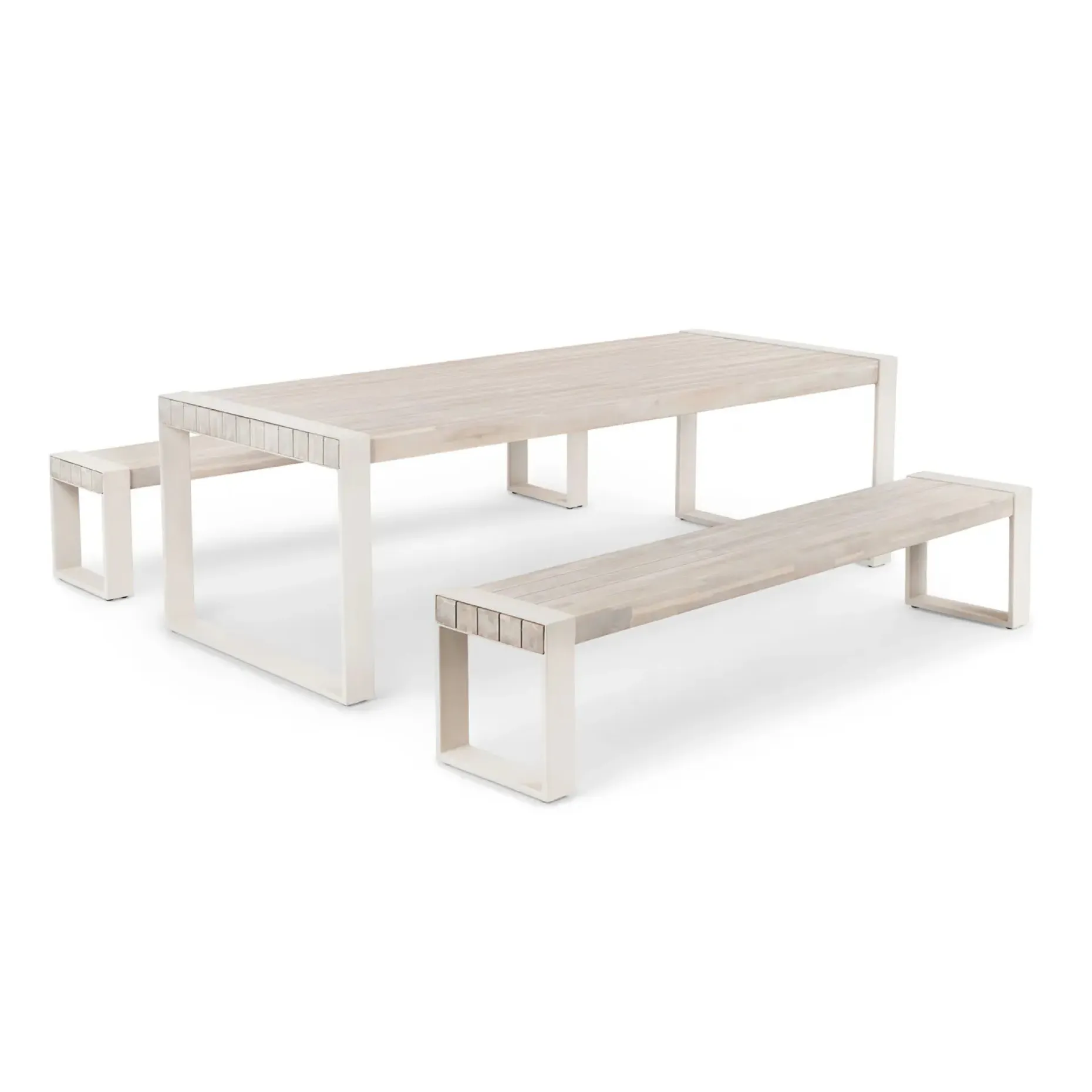 Lubek 94.5" Outdoor Dining Set - Byron Gray