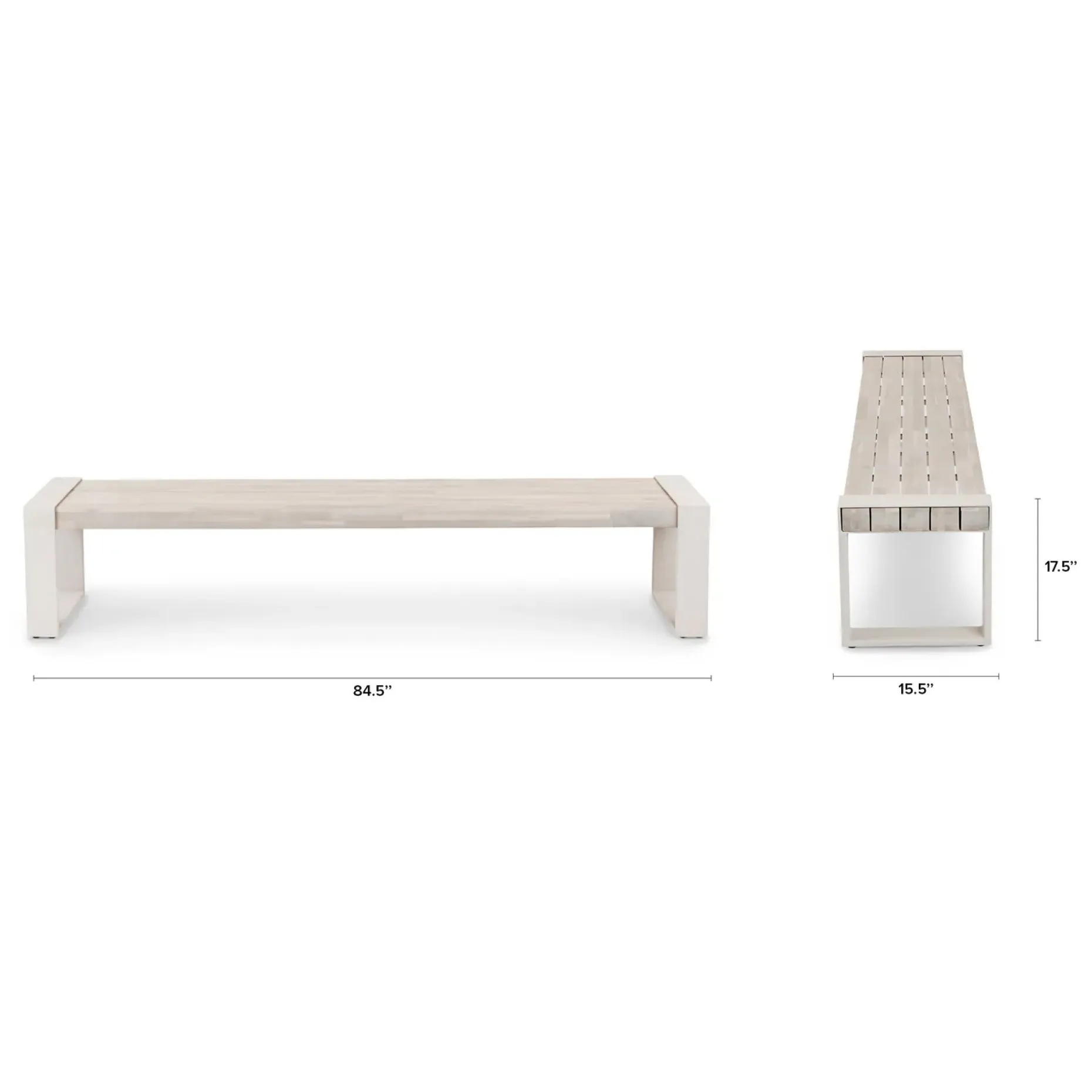Lubek 94.5" Outdoor Dining Set - Byron Gray