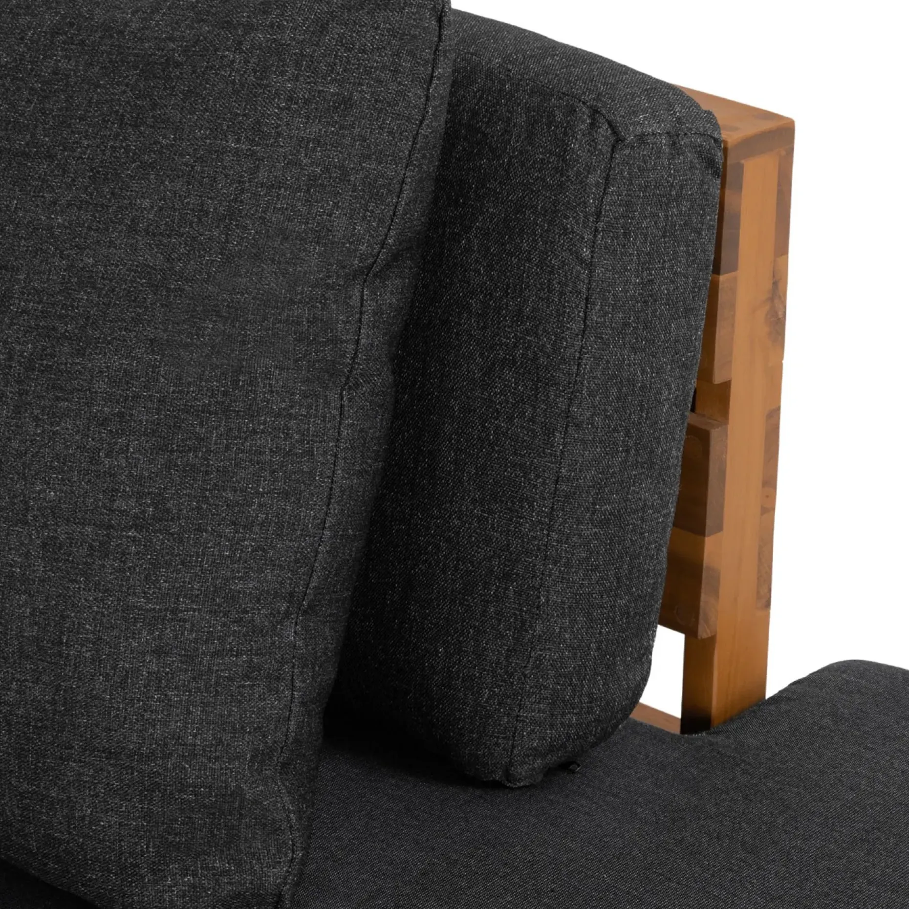 Lubek 100.5" Outdoor Low Corner Sectional Set - Slate Gray