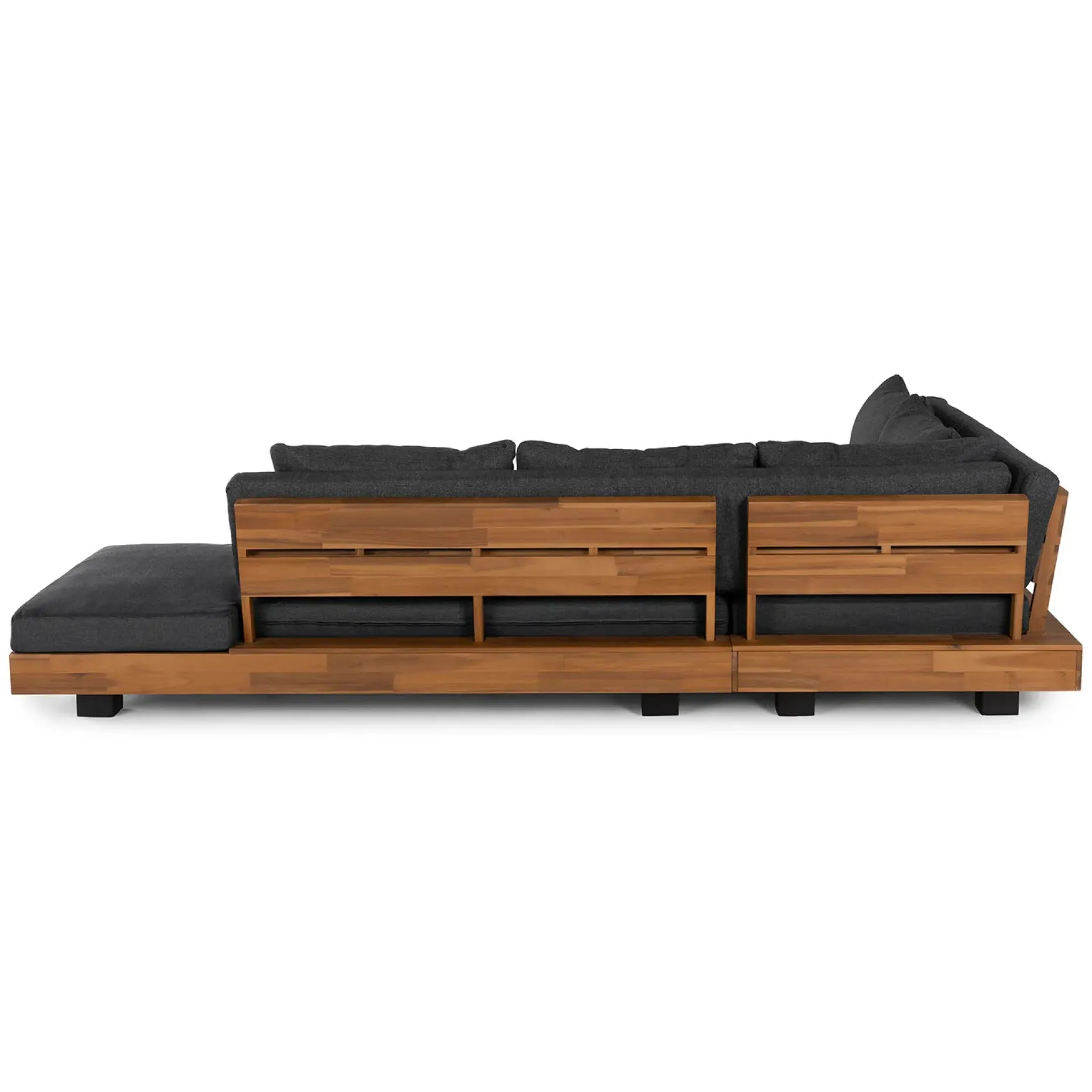 Lubek 100.5" Outdoor Low Corner Sectional - Slate Gray