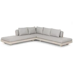 Lubek 100.5" Outdoor Low Corner Sectional - Beach Sand