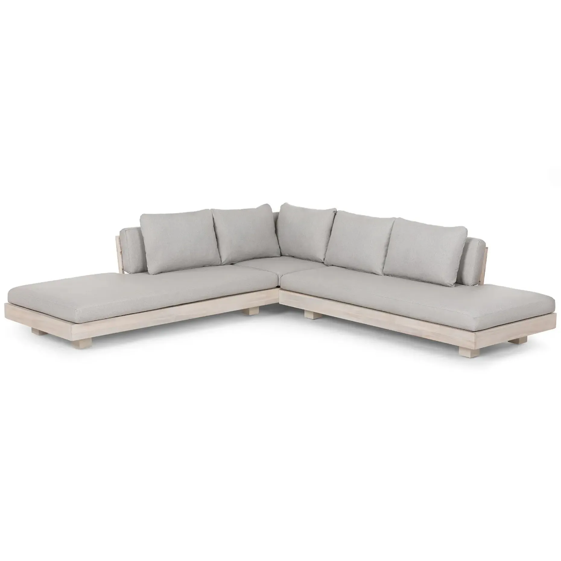 Lubek 100.5" Outdoor Low Corner Sectional - Beach Sand