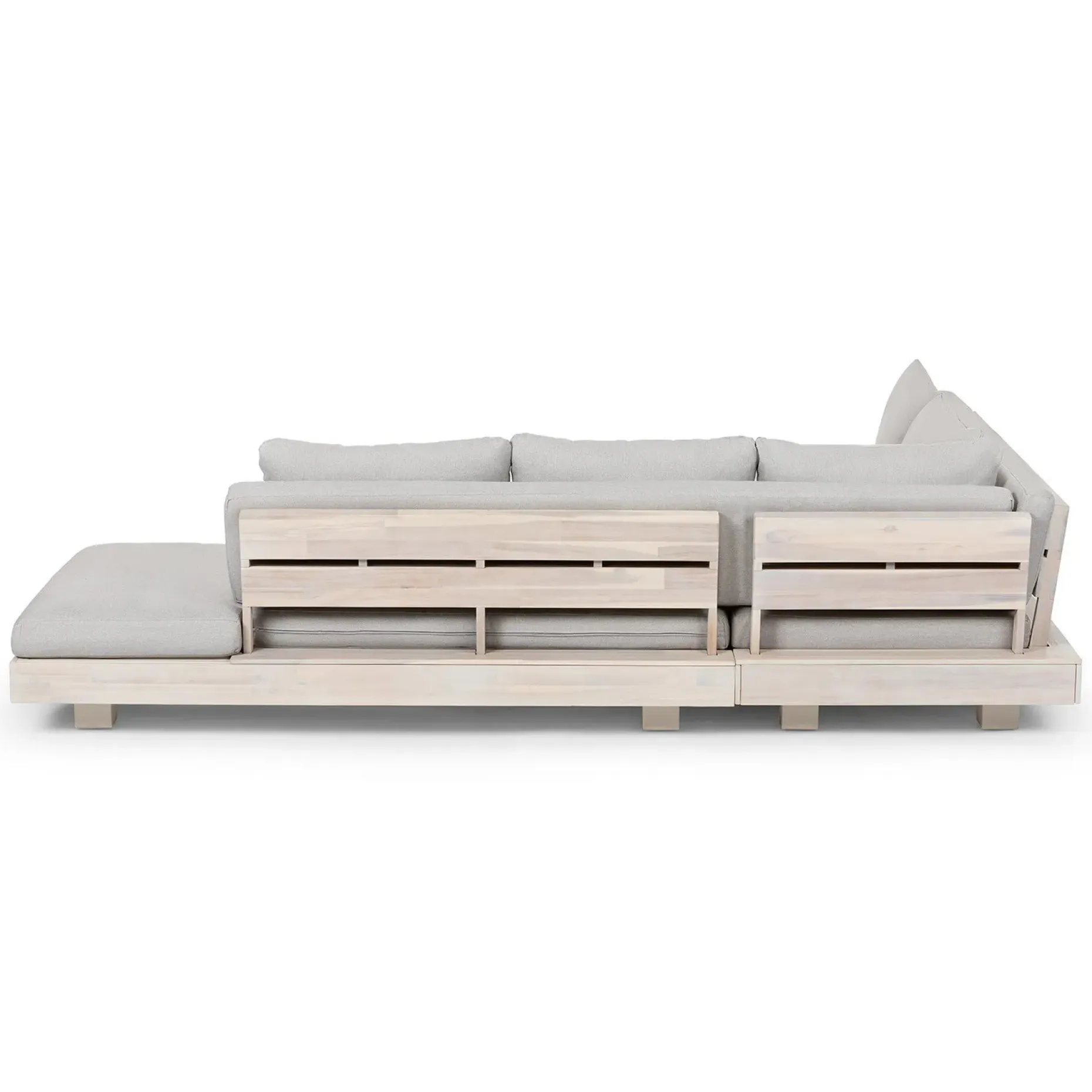 Lubek 100.5" Outdoor Low Corner Sectional - Beach Sand