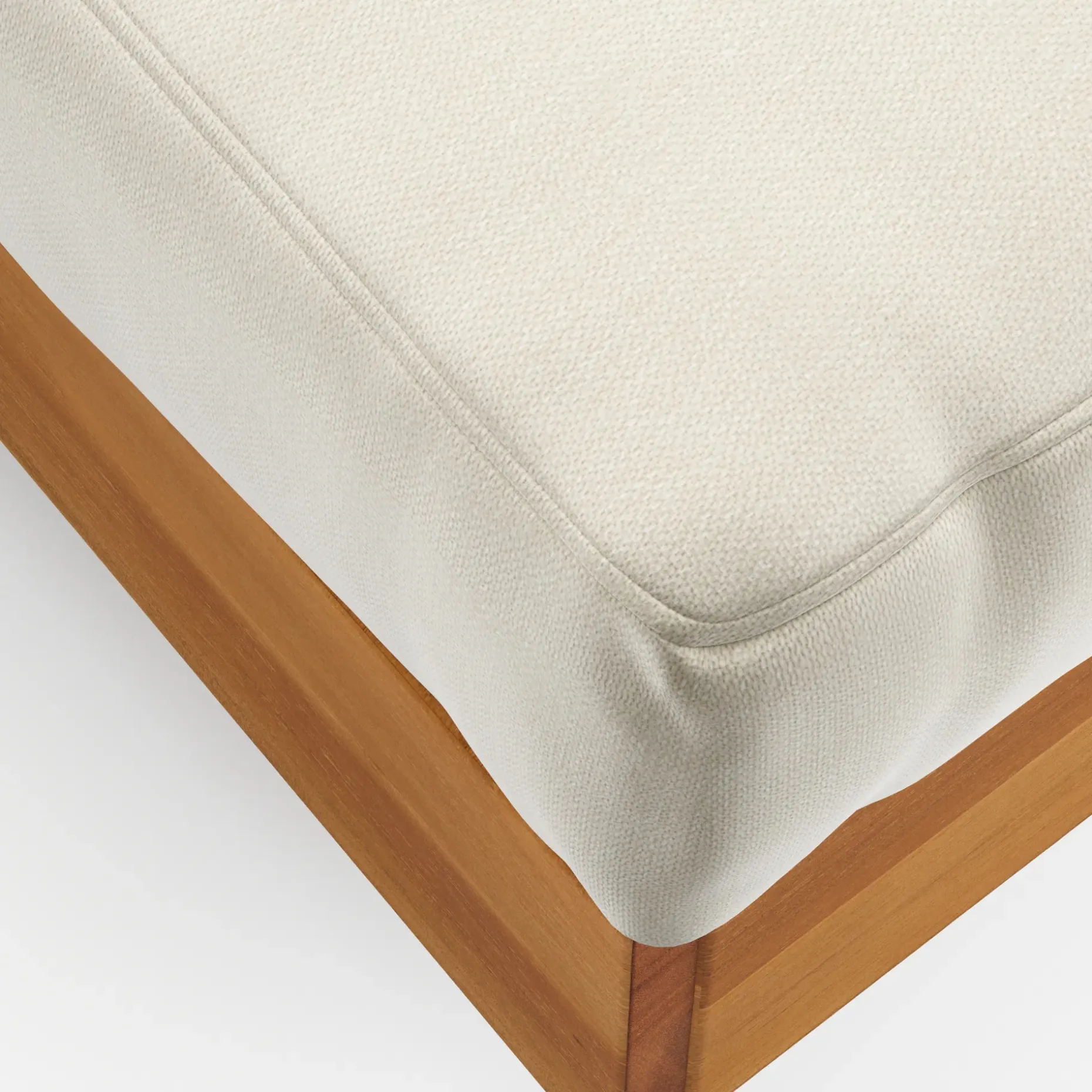 Lubek 69.25" Outdoor Low Left Chaise Lounge - Dravite Ivory