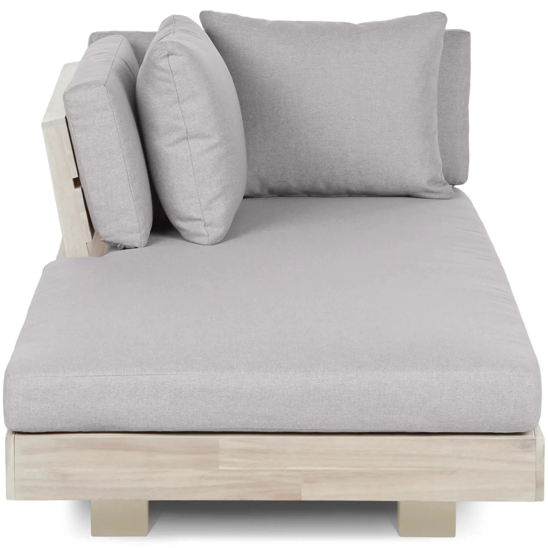 Lubek 69.25" Outdoor Low Left Chaise Lounge - Beach Sand