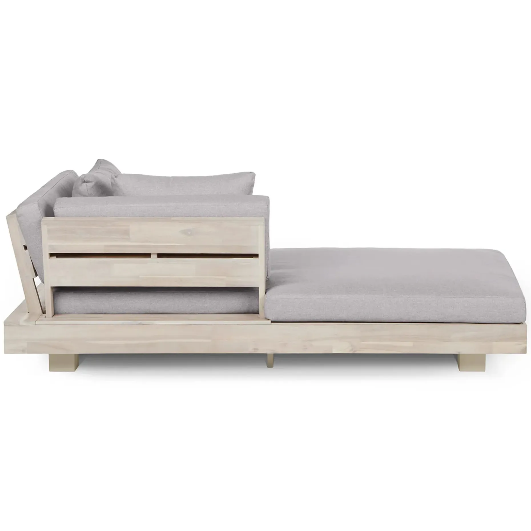Lubek 69.25" Outdoor Low Left Chaise Lounge - Beach Sand