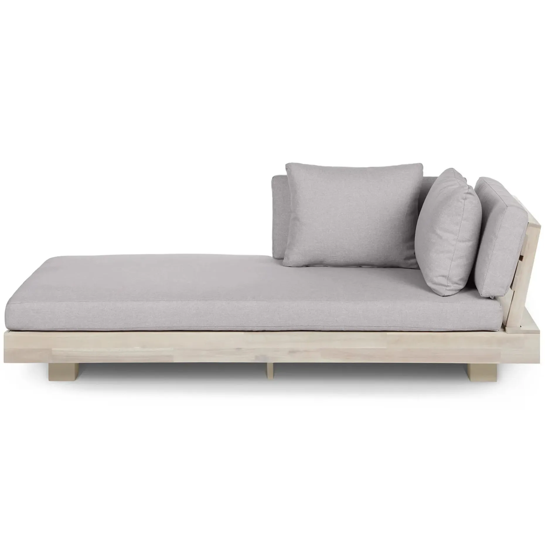 Lubek 69.25" Outdoor Low Left Chaise Lounge - Beach Sand