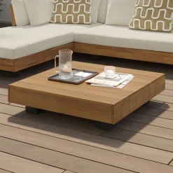 Lubek 82.5" Outdoor Low Left Sectional Set - Dravite Ivory