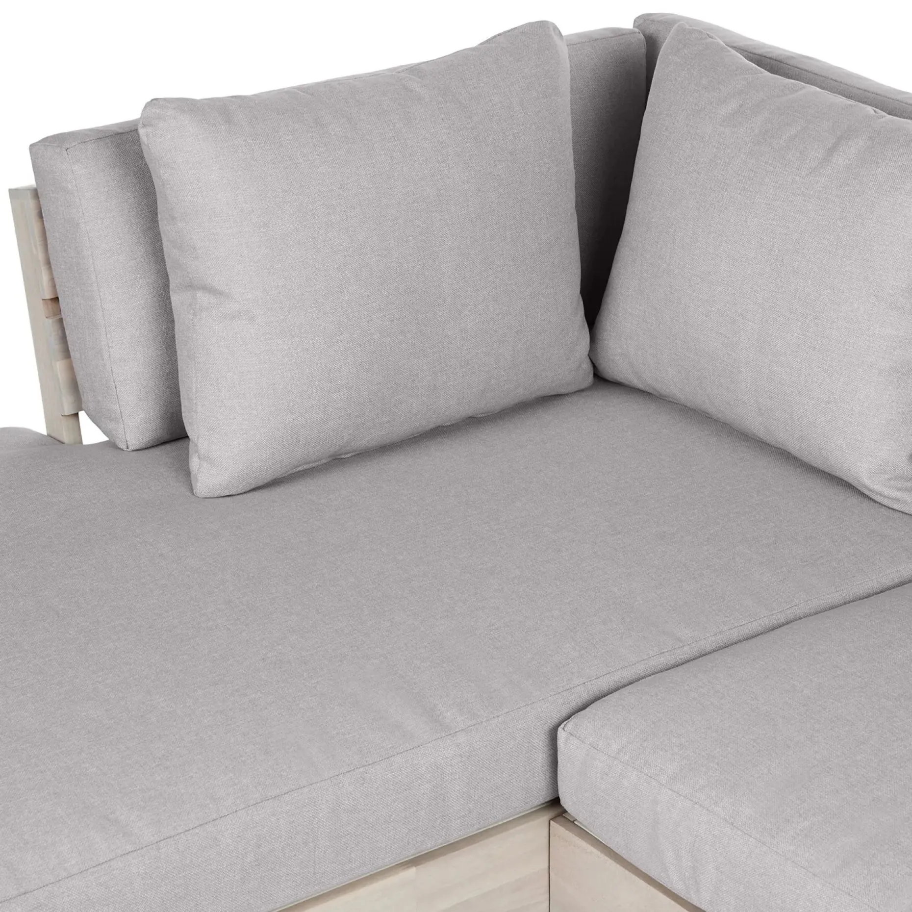 Lubek 82.5" Outdoor Low Left Sectional Set - Beach Sand