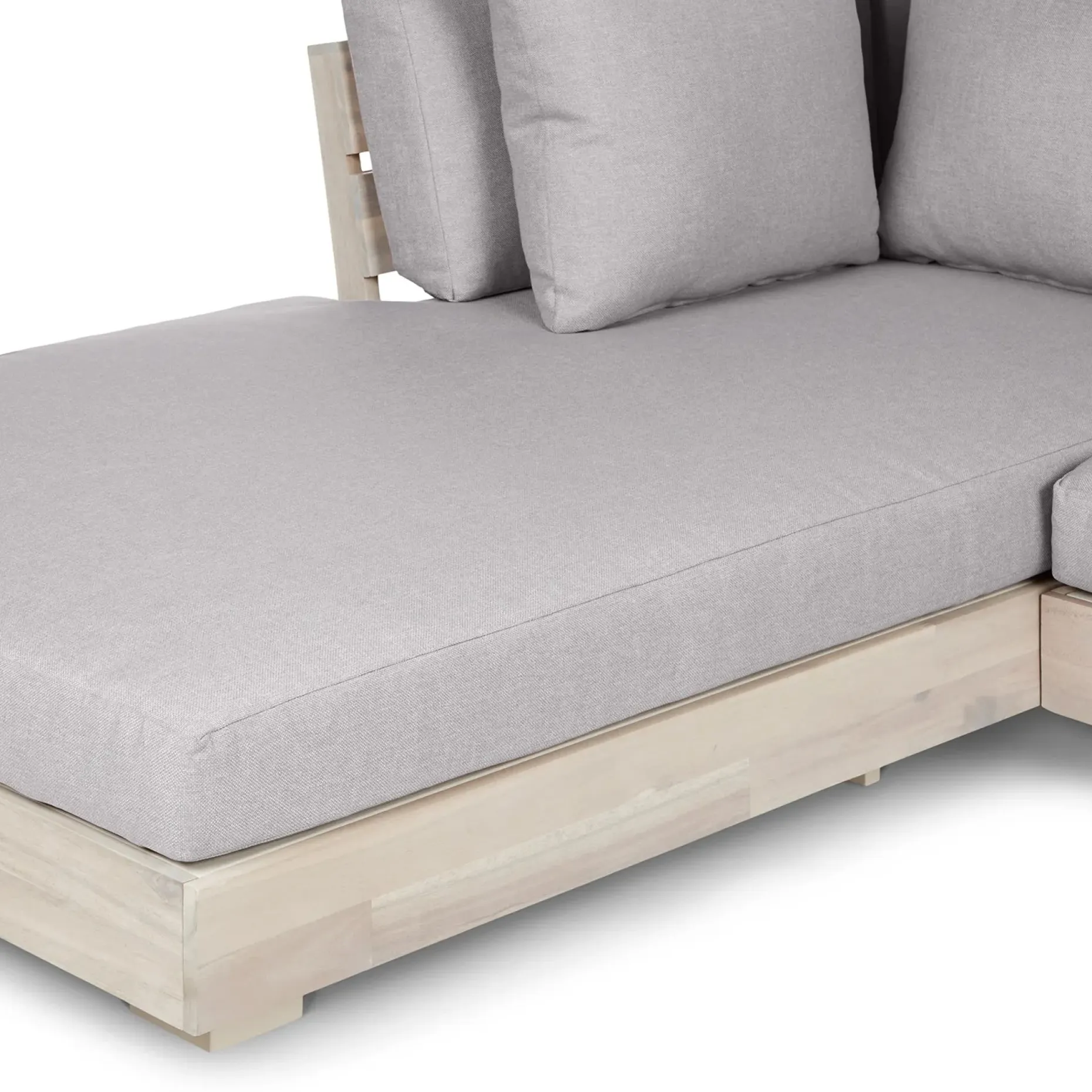 Lubek 82.5" Outdoor Low Left Sectional Set - Beach Sand