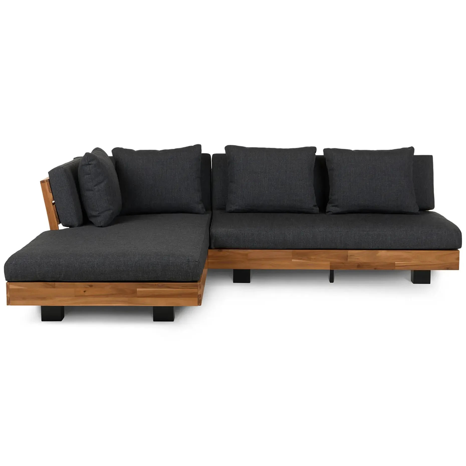 Lubek 82.5" Outdoor Low Left Sectional - Slate Gray