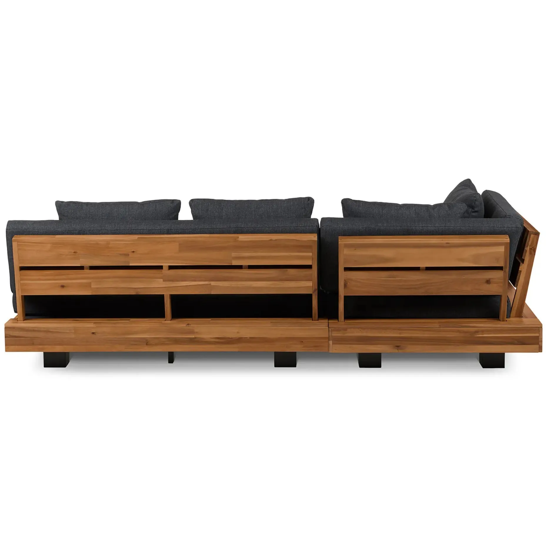 Lubek 82.5" Outdoor Low Left Sectional - Slate Gray