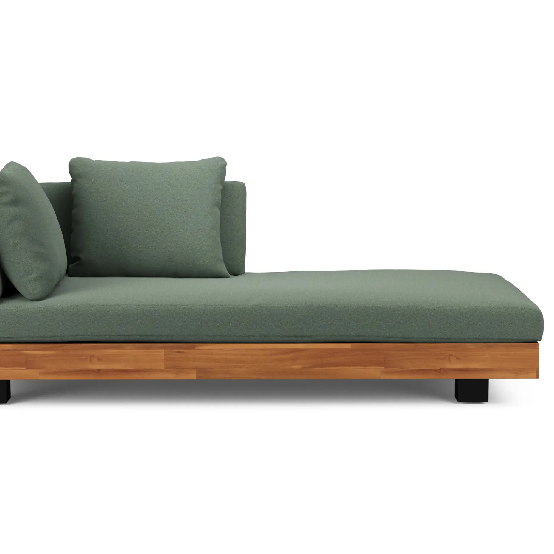 Lubek 82.5" Outdoor Low Left Sectional - Dravite Green