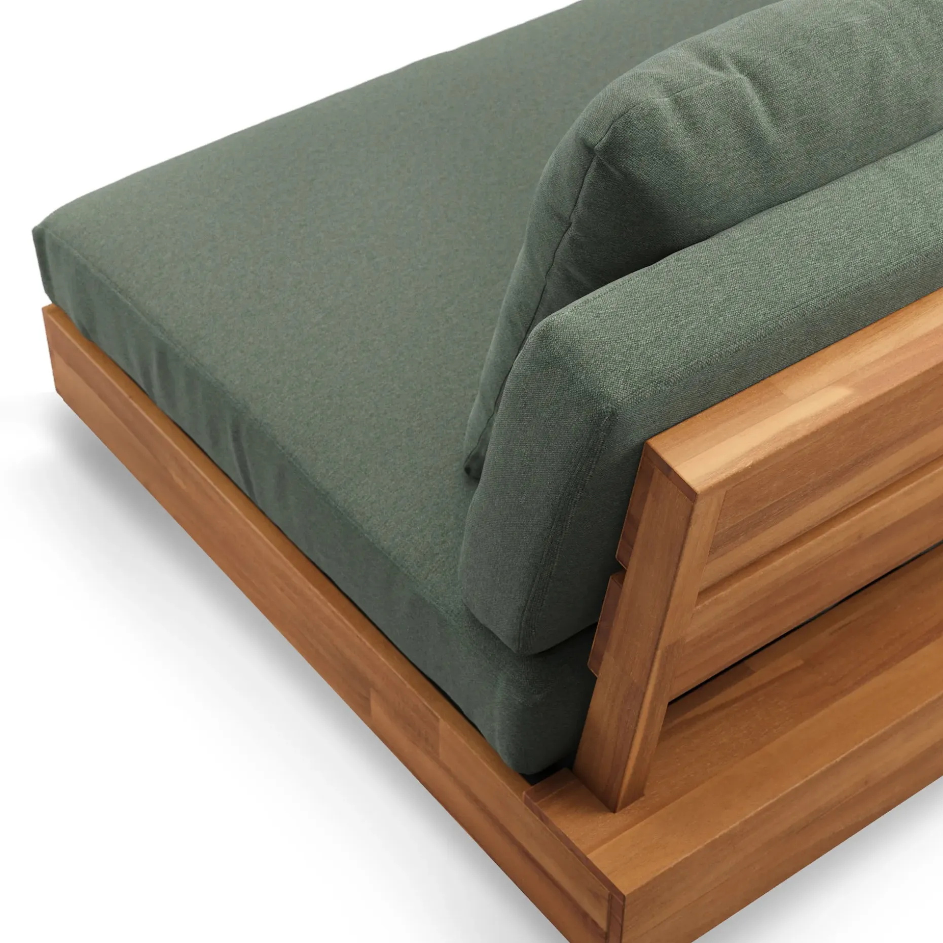 Lubek 82.5" Outdoor Low Left Sectional - Dravite Green