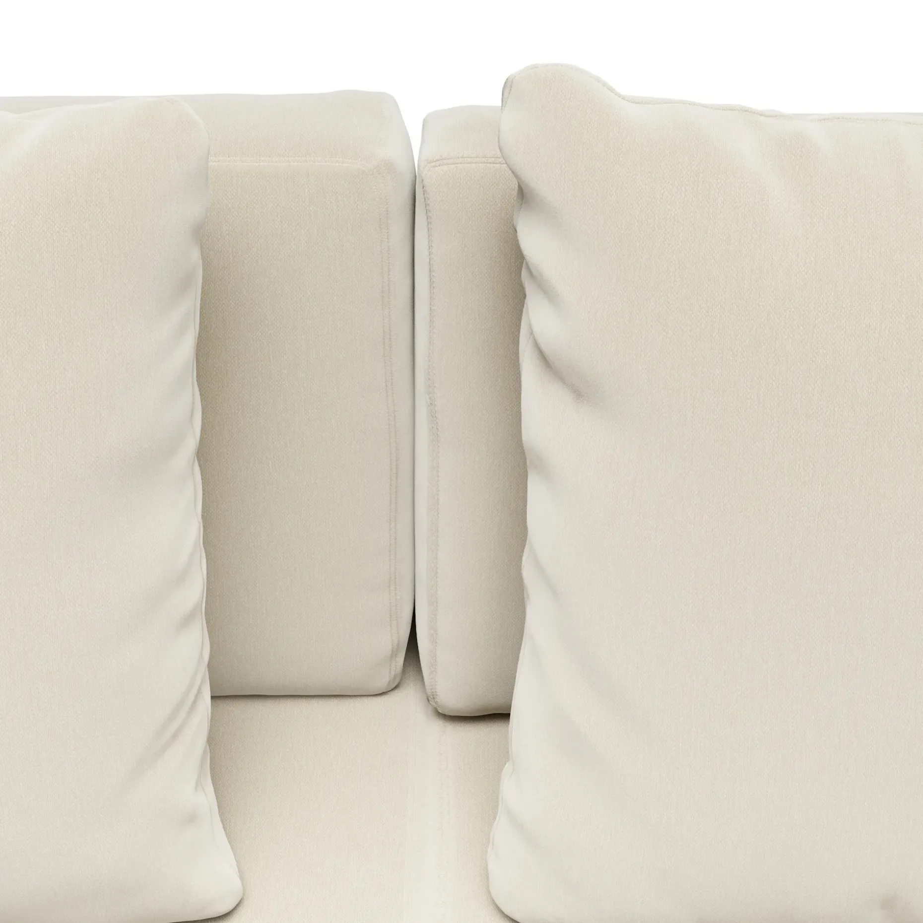 Lubek 82.5" Outdoor Low Left Sectional - Dravite Ivory