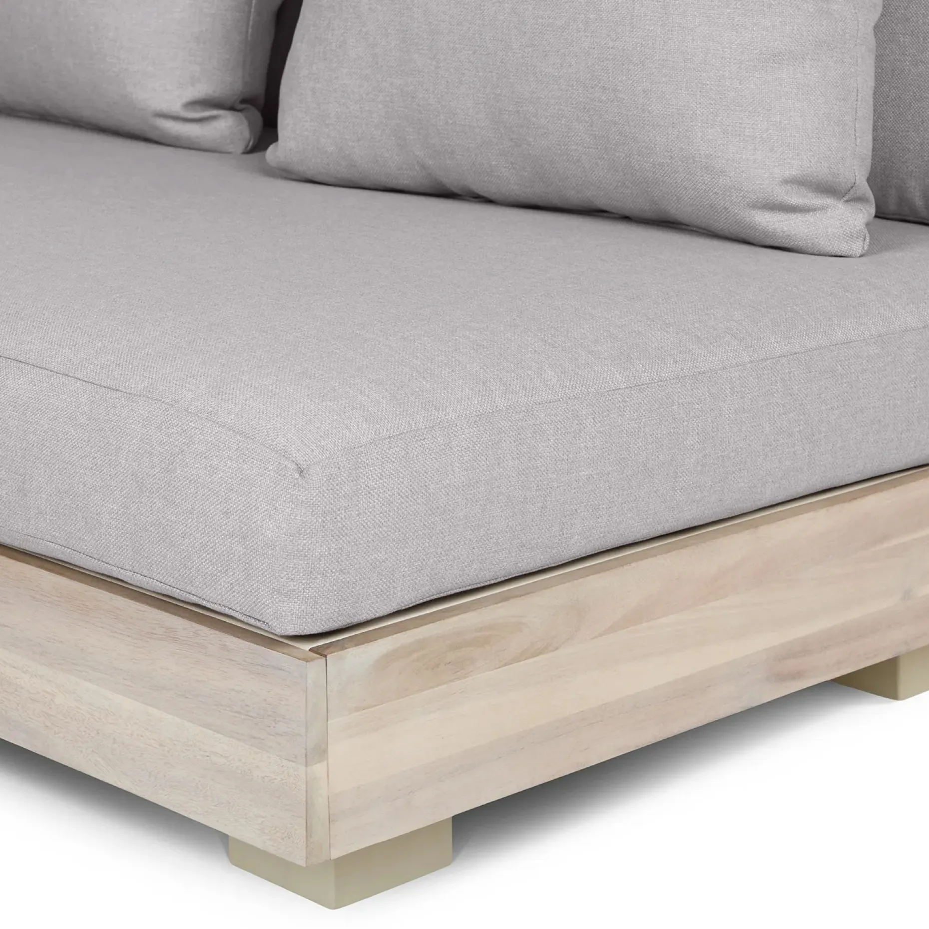 Lubek 50" Outdoor Low Loveseat - Beach Sand