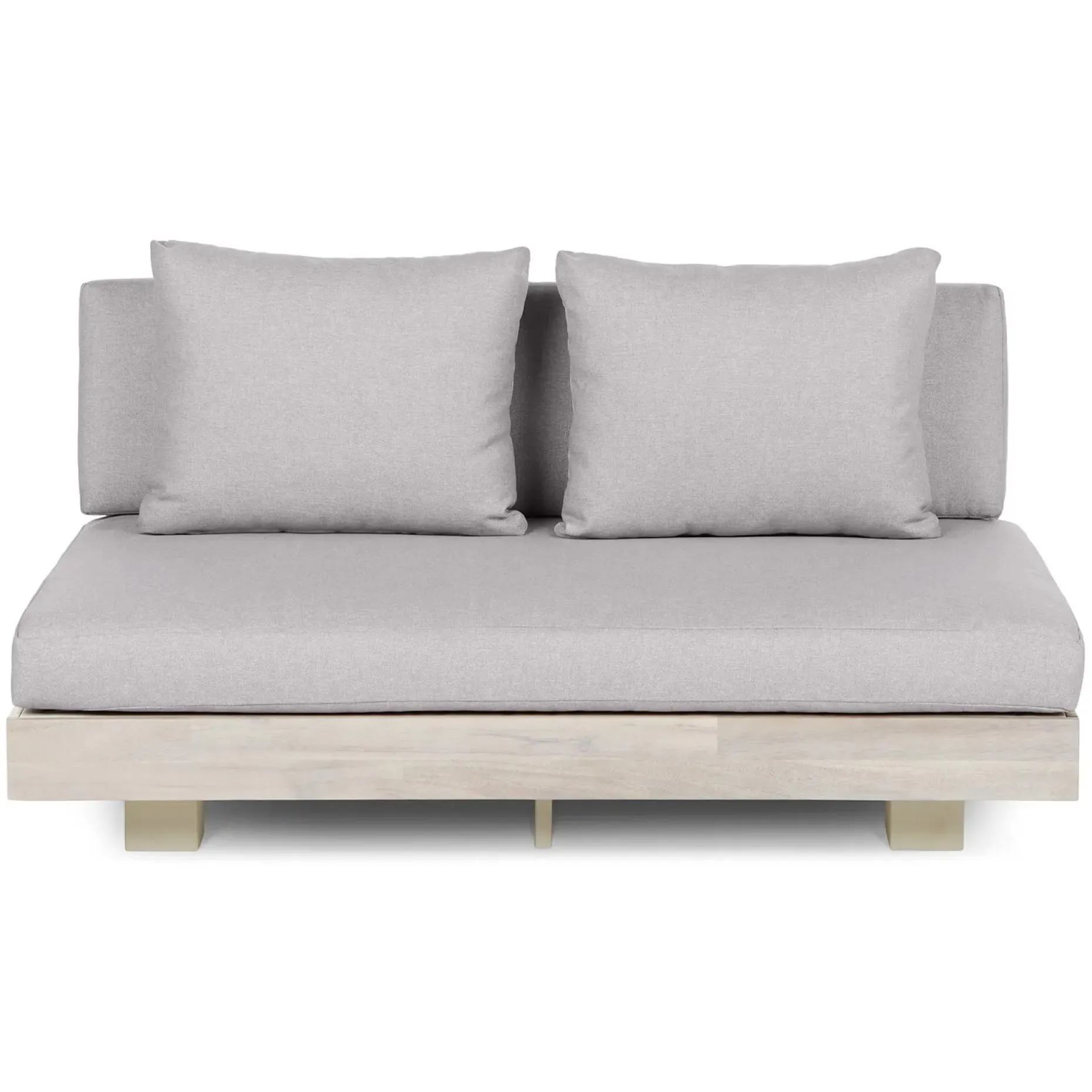 Lubek 50" Outdoor Low Loveseat - Beach Sand