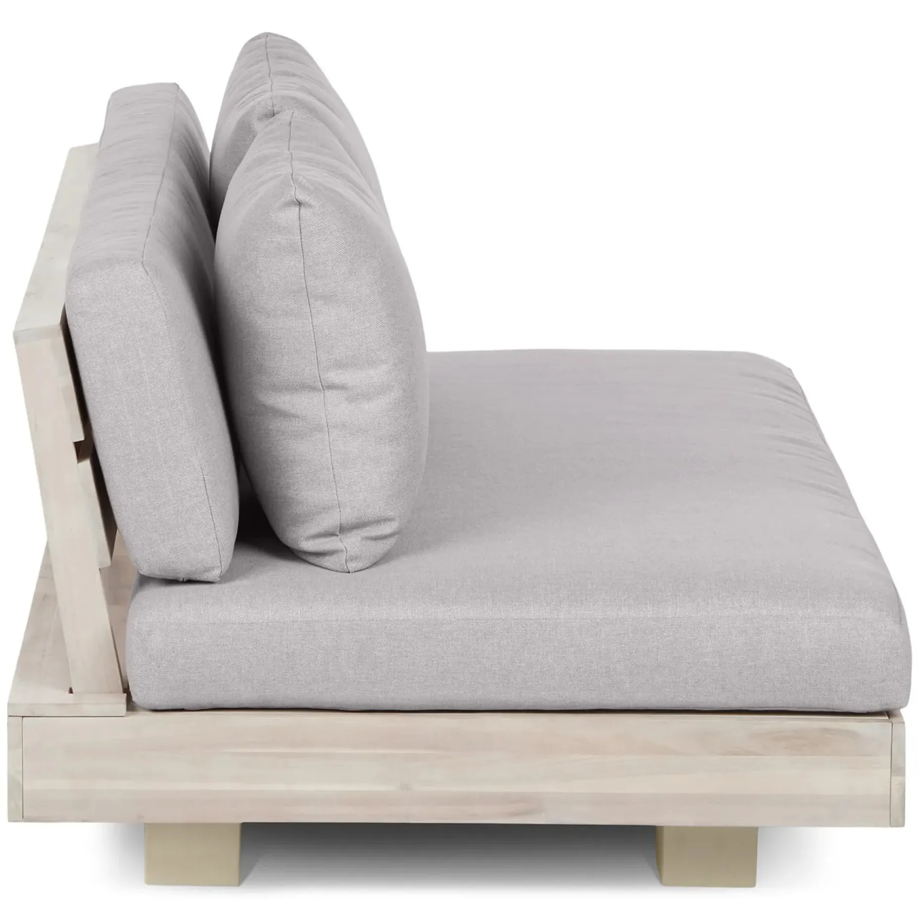 Lubek 50" Outdoor Low Loveseat - Beach Sand