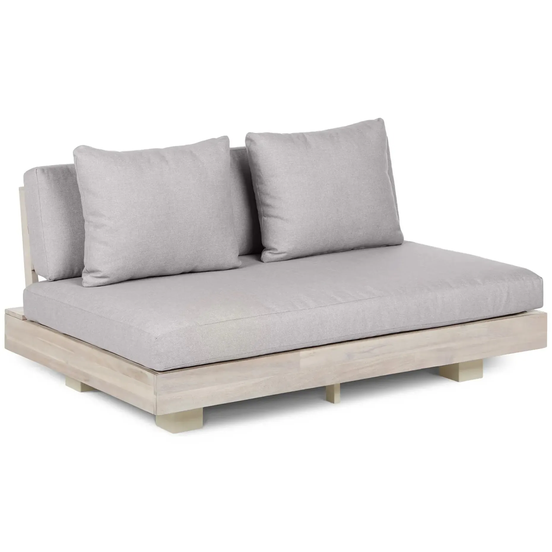 Lubek 50" Outdoor Low Loveseat - Beach Sand