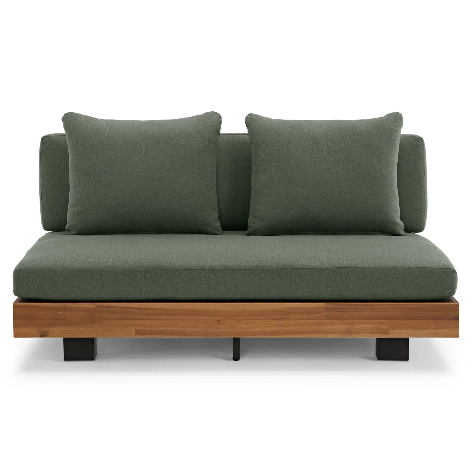 Lubek 50" Outdoor Low Loveseat - Dravite Green