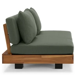 Lubek 50" Outdoor Low Loveseat - Dravite Green