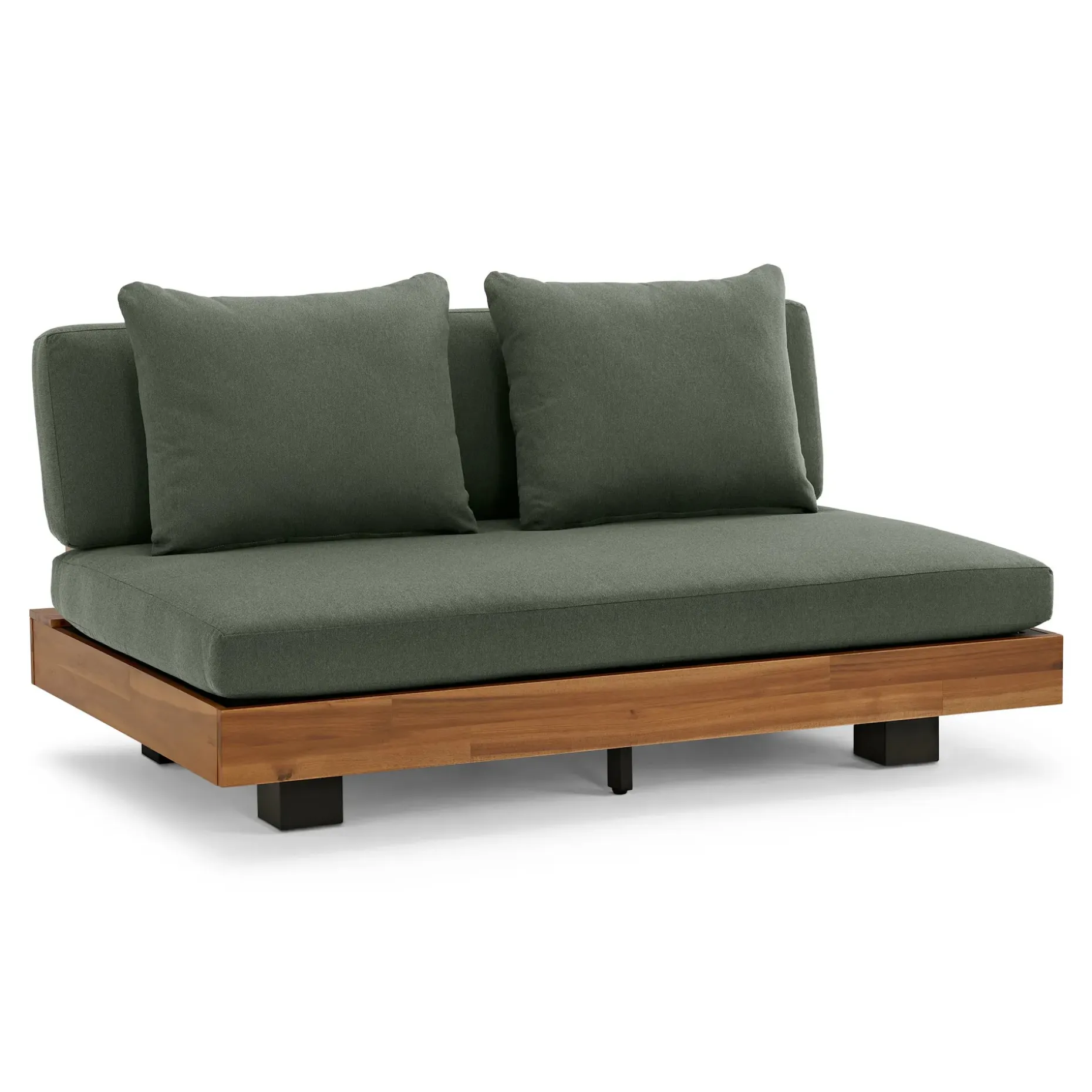 Lubek 50" Outdoor Low Loveseat - Dravite Green