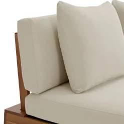 Lubek 50" Outdoor Low Loveseat - Dravite Ivory