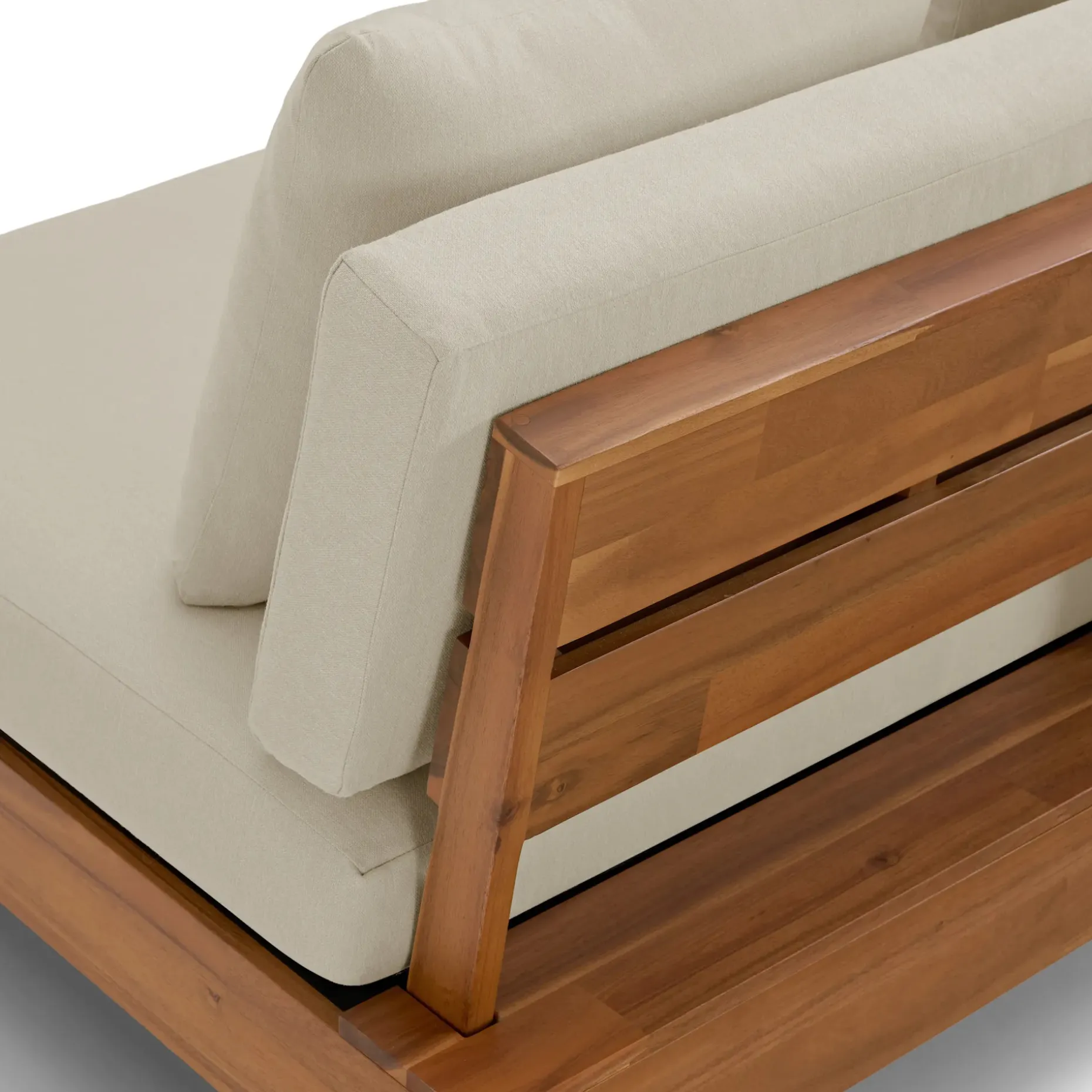 Lubek 50" Outdoor Low Loveseat - Dravite Ivory