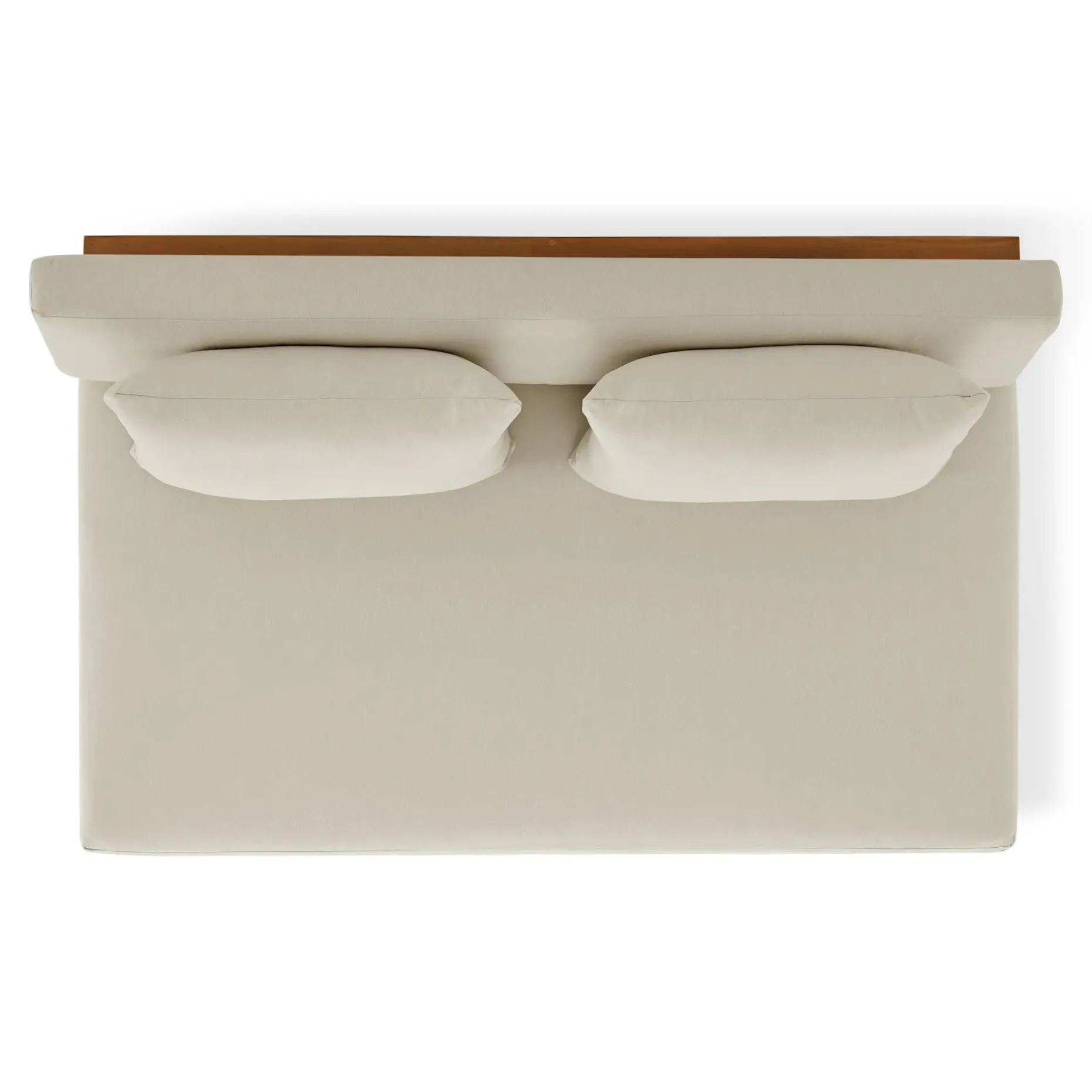 Lubek 50" Outdoor Low Loveseat - Dravite Ivory