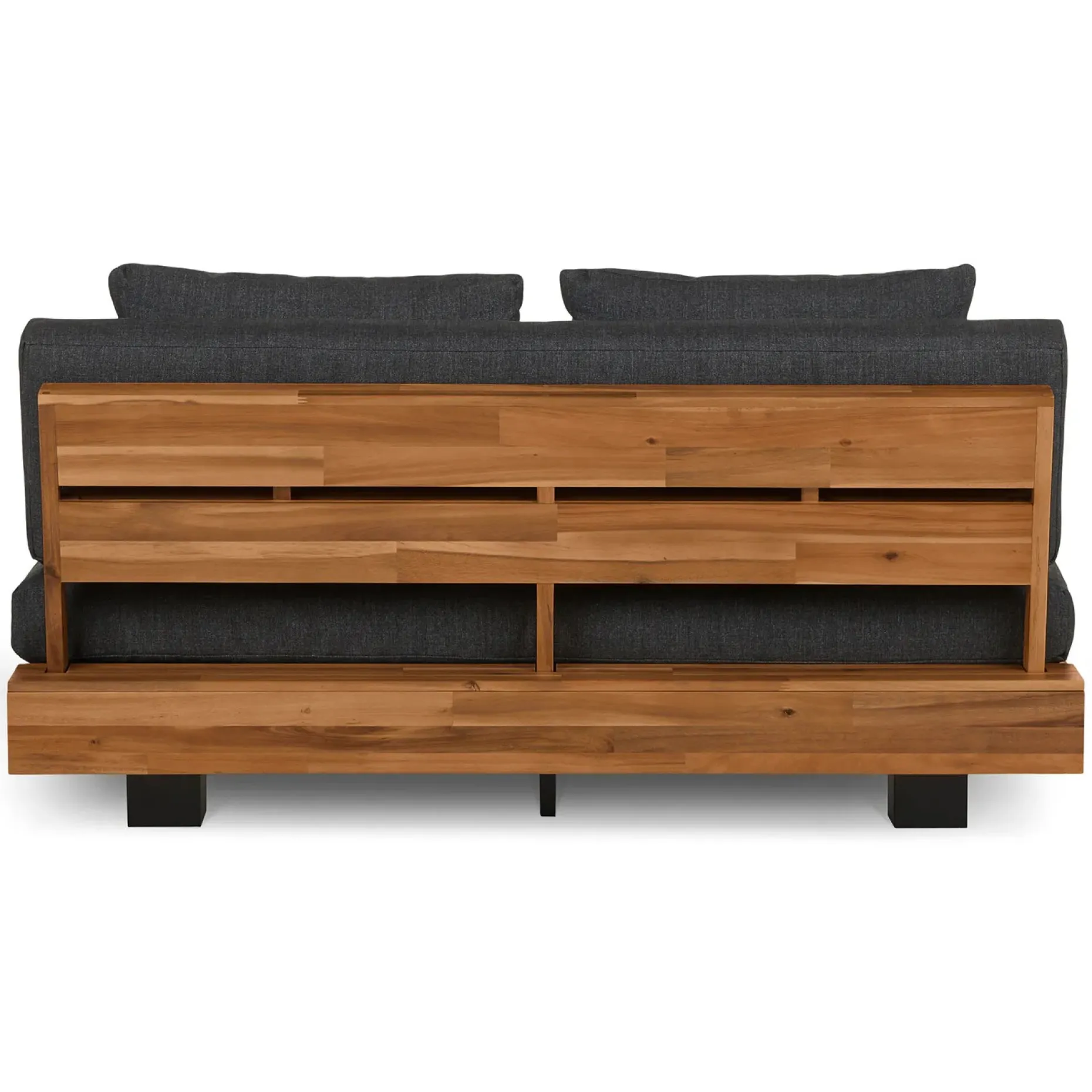 Lubek 50" Outdoor Low Loveseat - Slate Gray