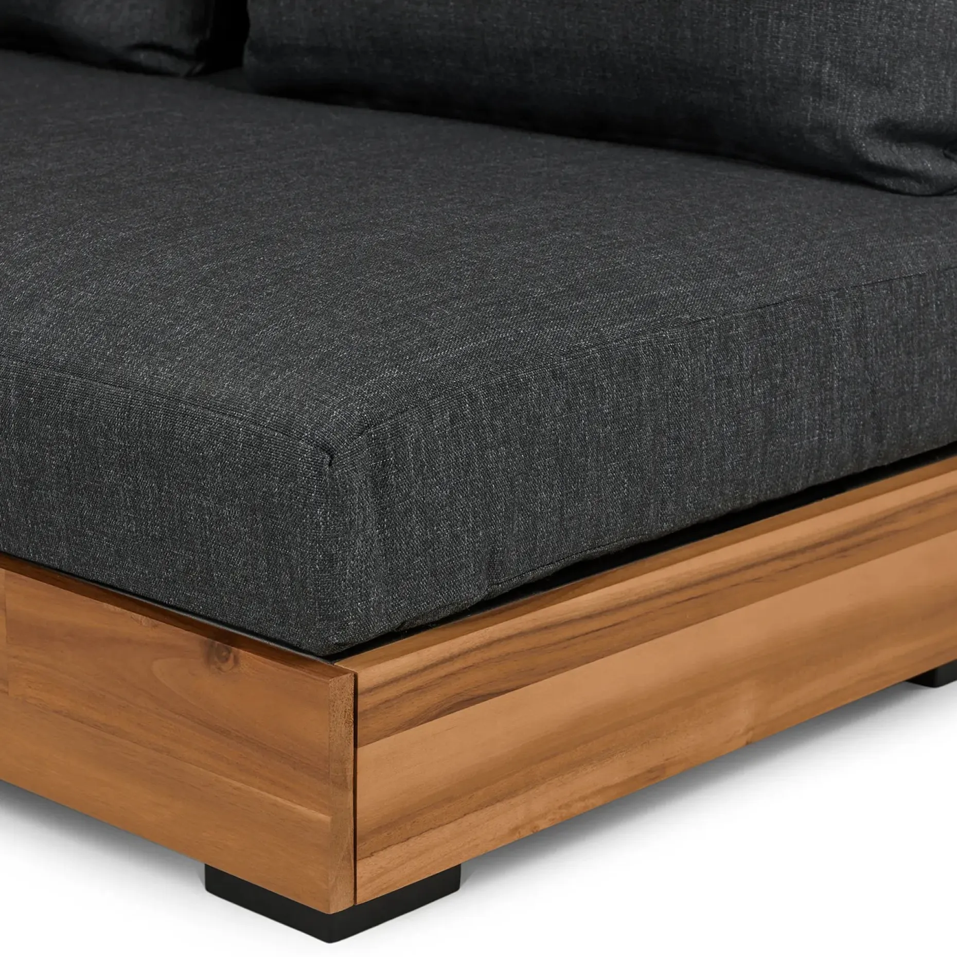 Lubek 50" Outdoor Low Loveseat - Slate Gray
