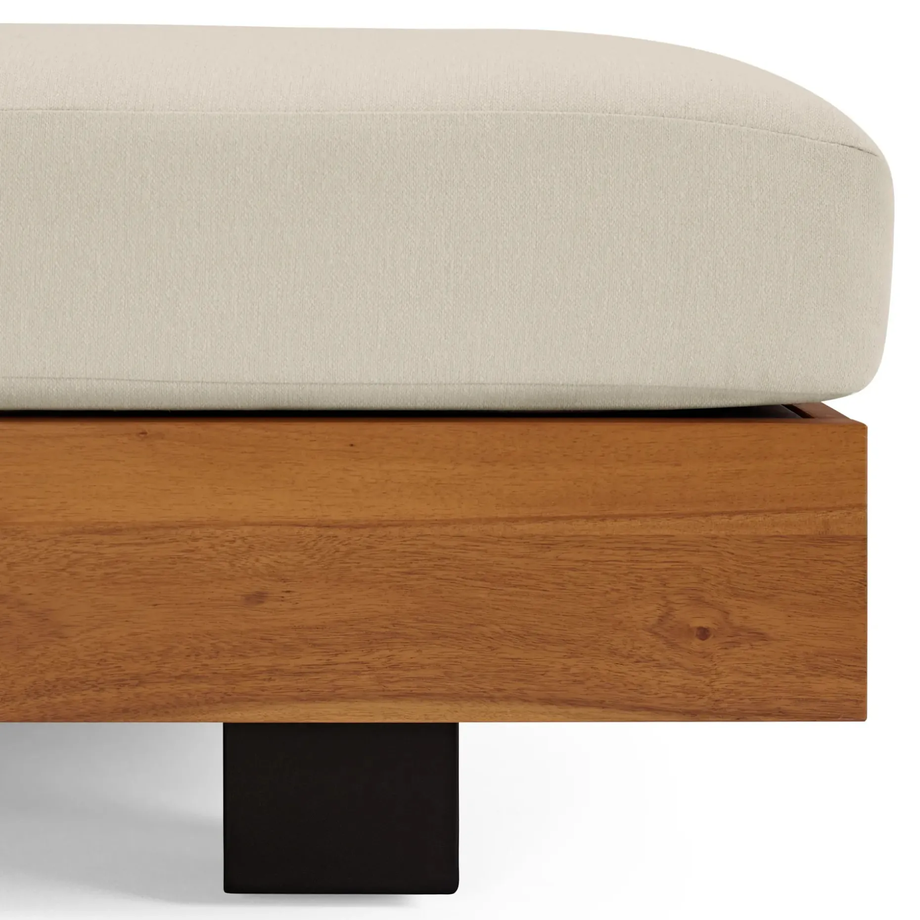 Lubek 69.25" Outdoor Low Right Chaise Lounge - Dravite Ivory