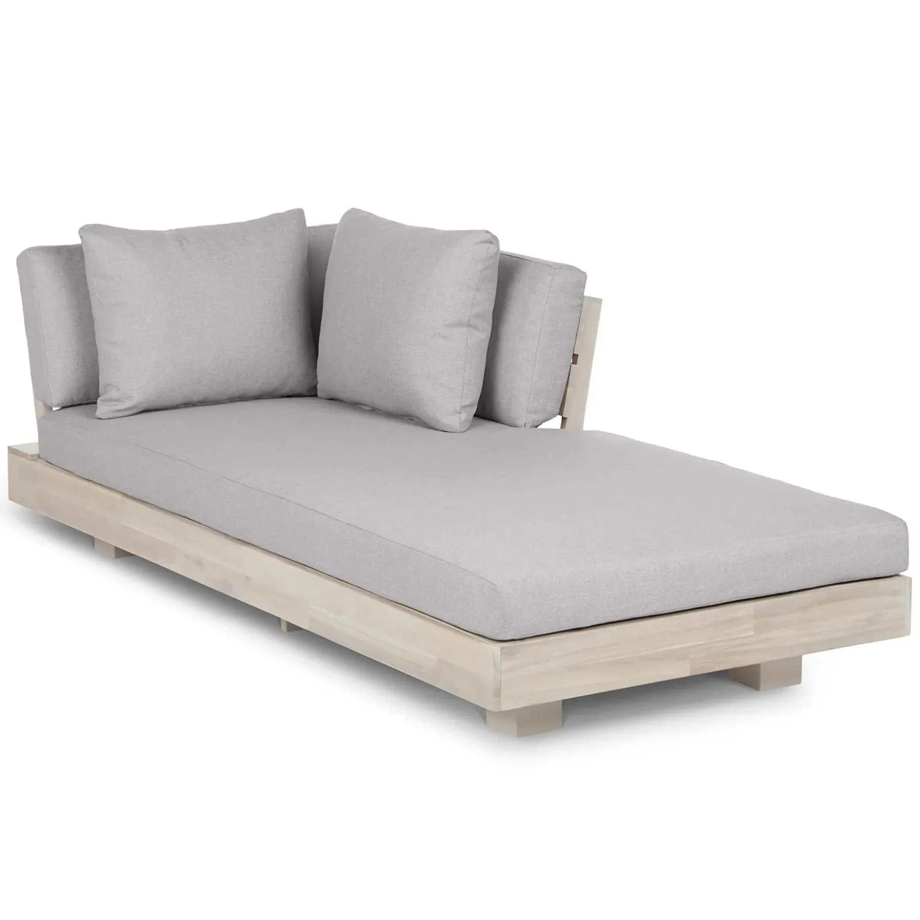 Lubek 69.25" Outdoor Low Right Chaise Lounge - Beach Sand
