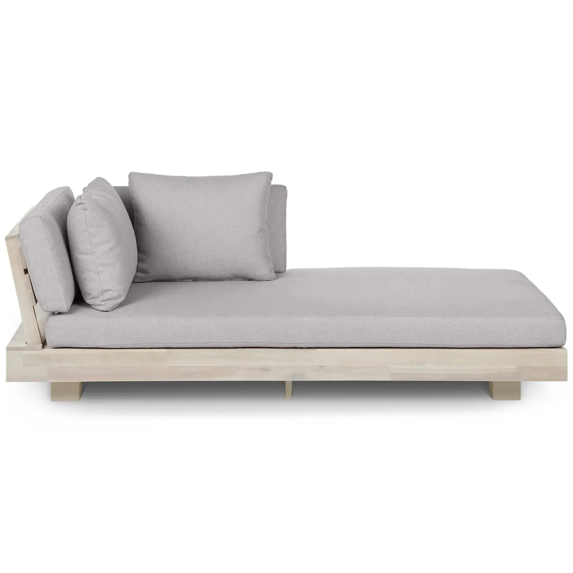 Lubek 69.25" Outdoor Low Right Chaise Lounge - Beach Sand