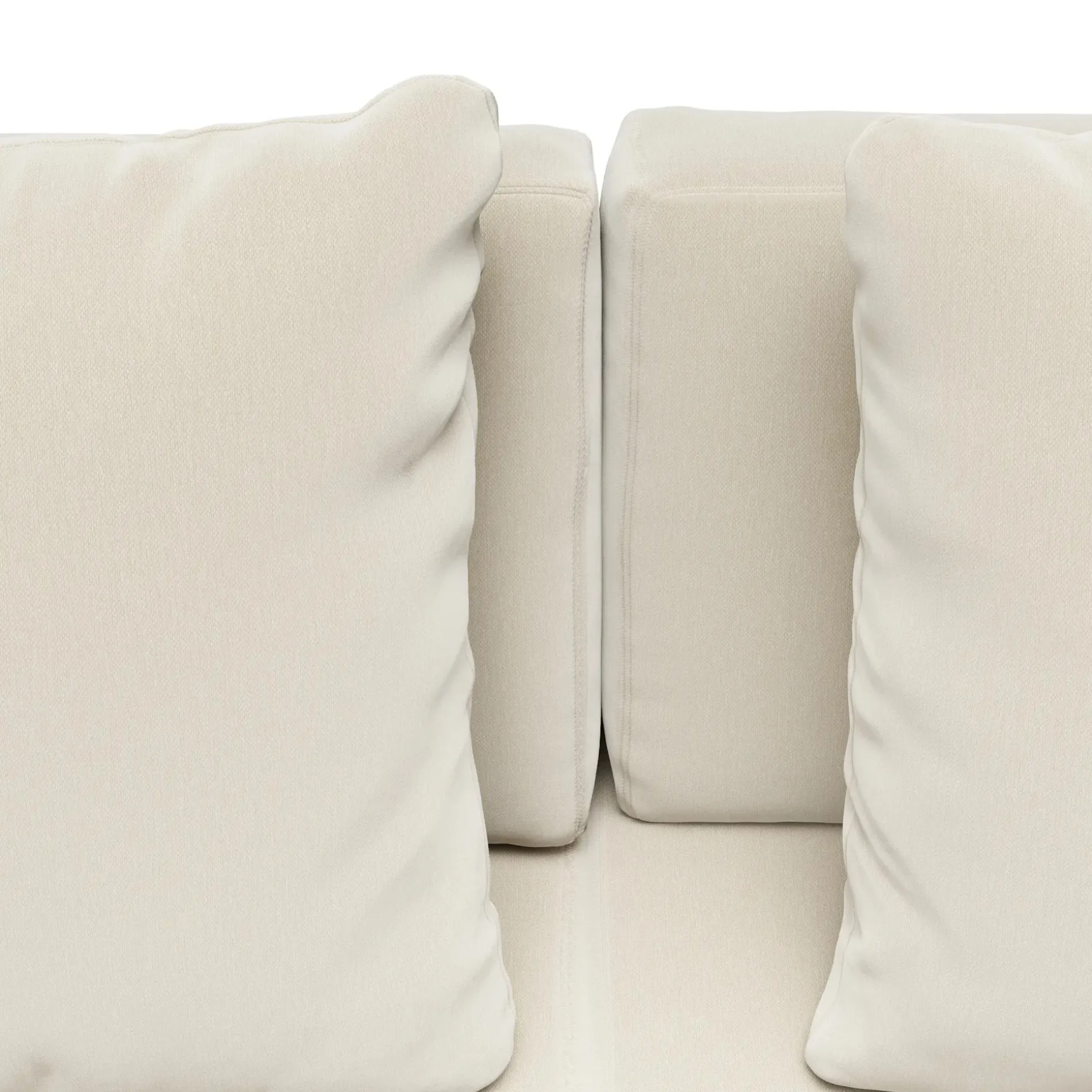 Lubek 82.5" Outdoor Low Right Sectional - Dravite Ivory