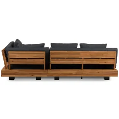 Lubek 82.5" Outdoor Low Right Sectional - Slate Gray