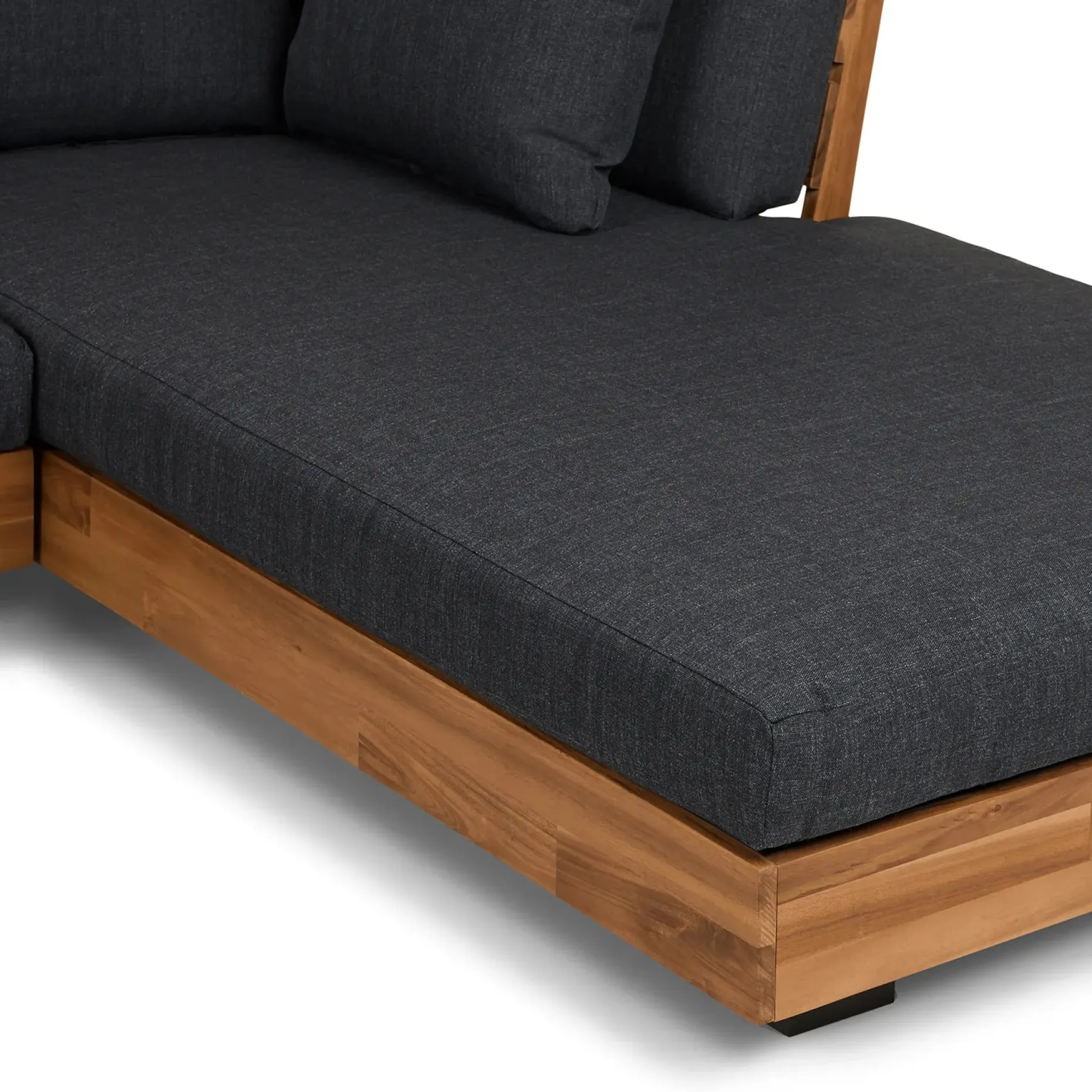 Lubek 82.5" Outdoor Low Right Sectional - Slate Gray