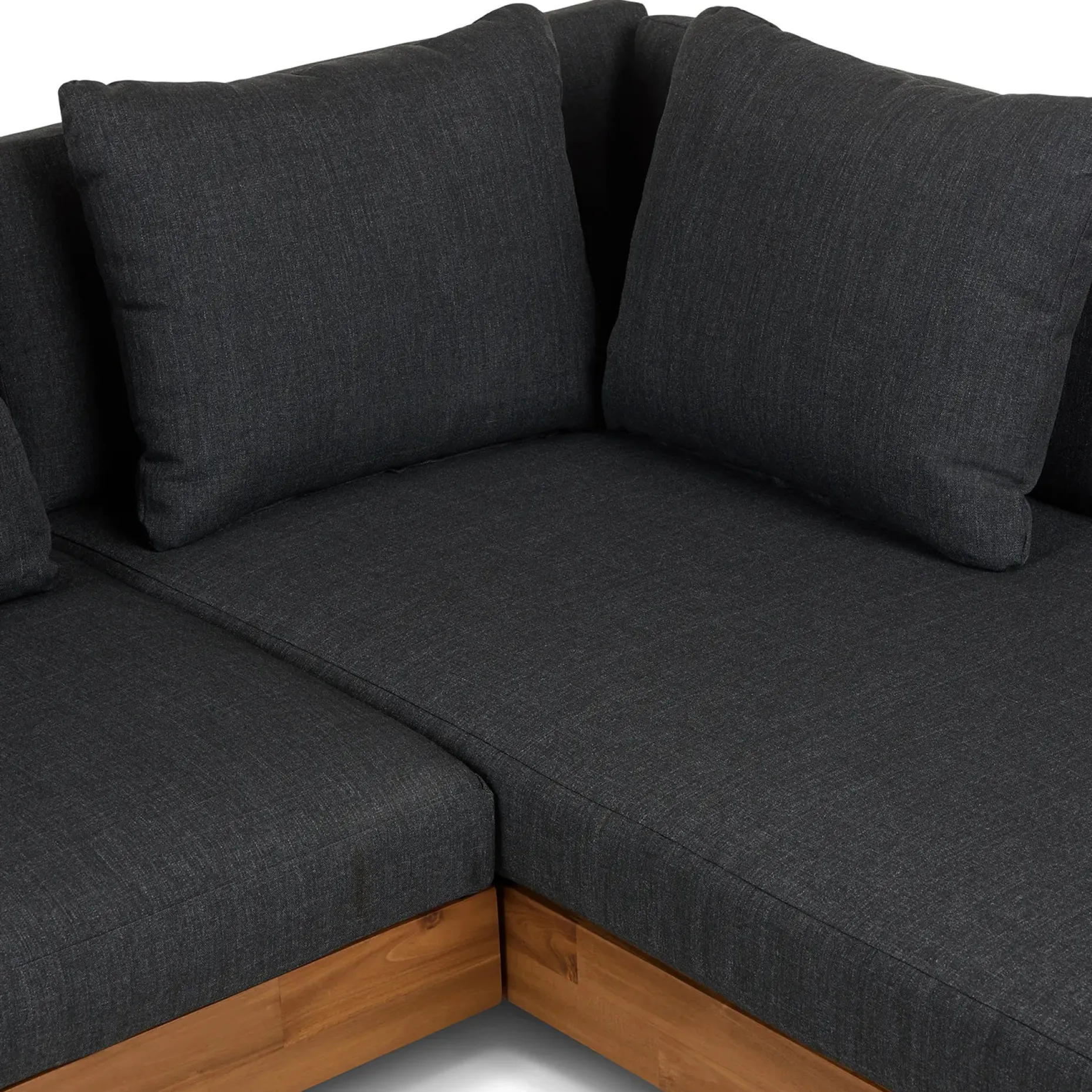Lubek 82.5" Outdoor Low Right Sectional - Slate Gray