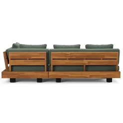 Lubek 82.5" Outdoor Low Right Sectional - Dravite Green