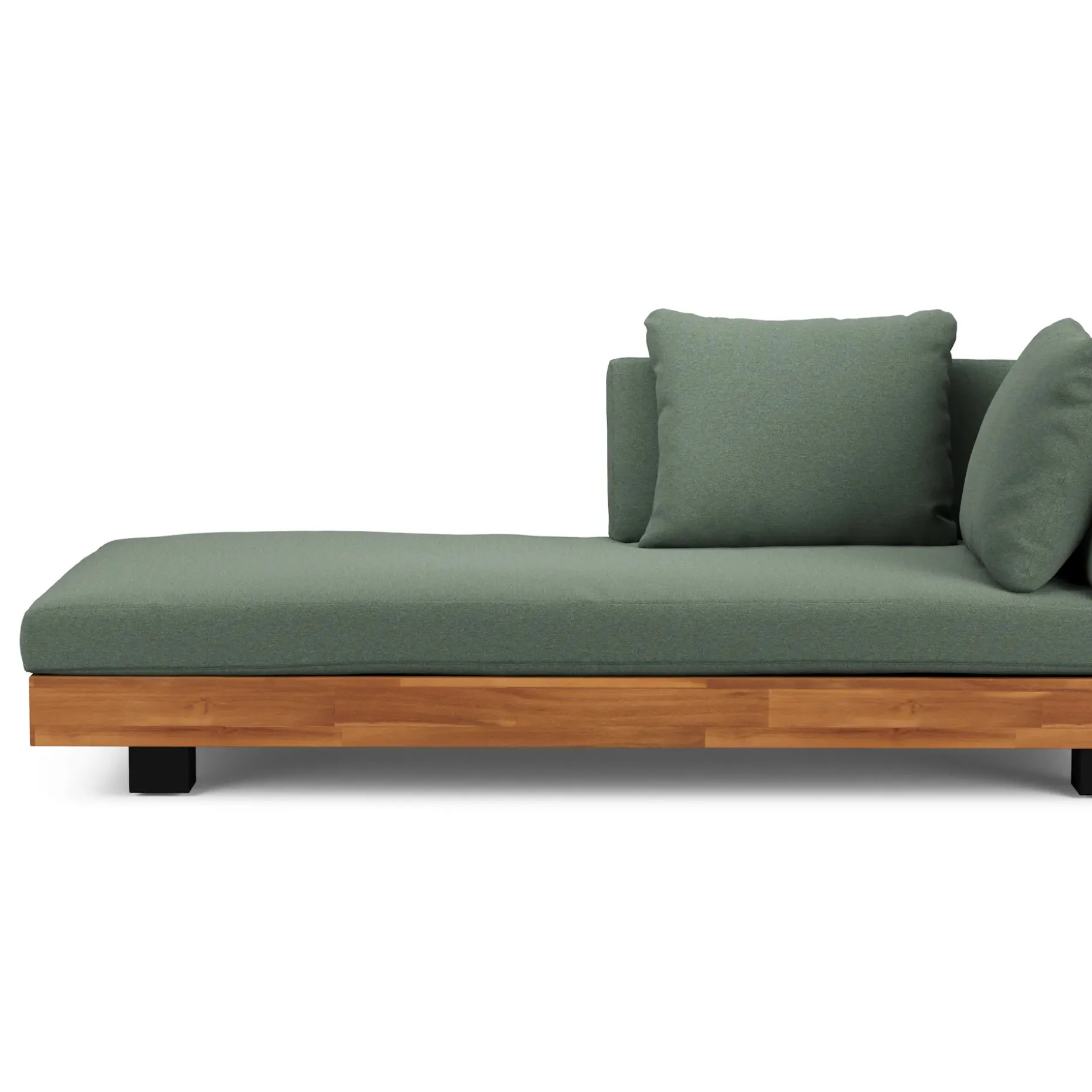 Lubek 82.5" Outdoor Low Right Sectional - Dravite Green