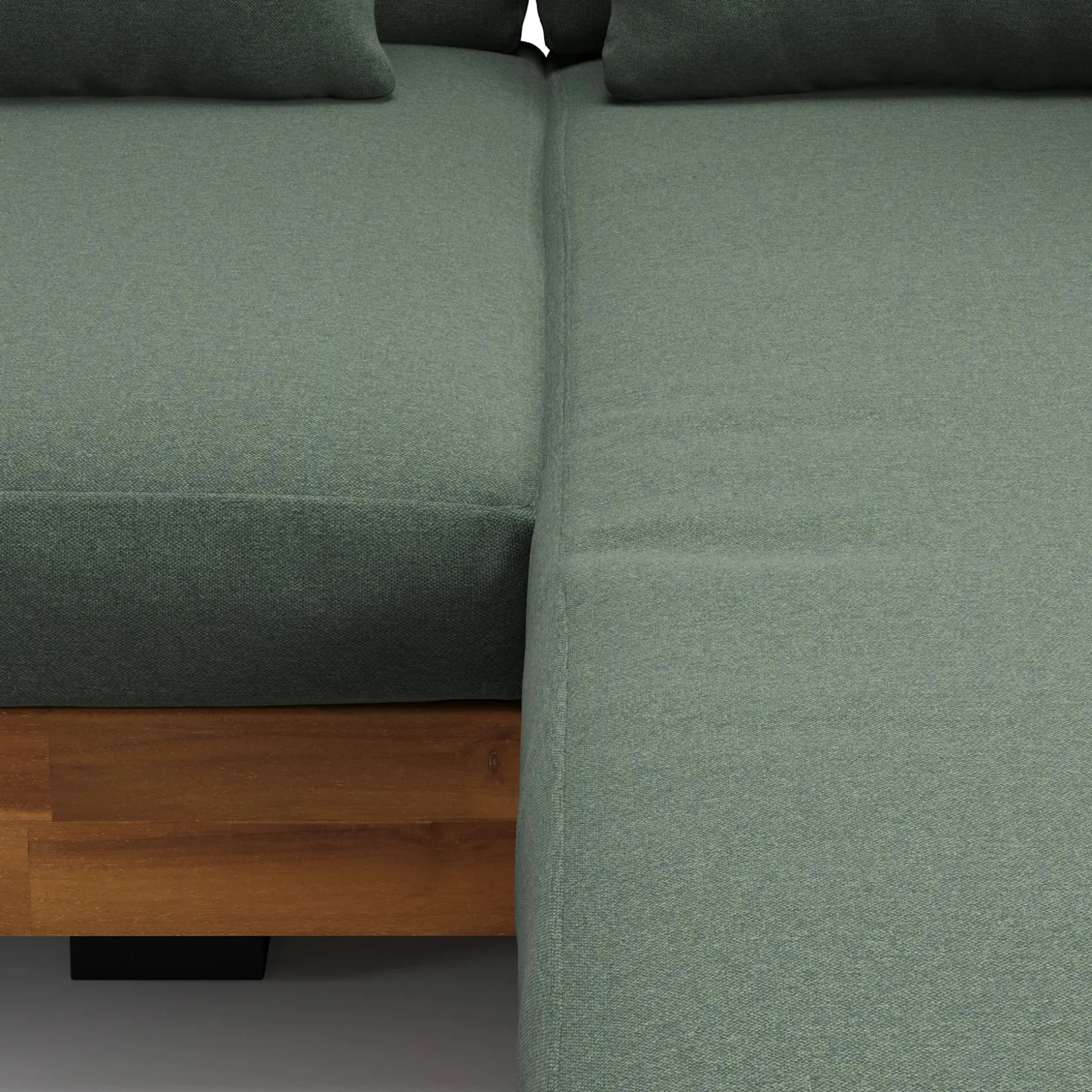 Lubek 82.5" Outdoor Low Right Sectional - Dravite Green