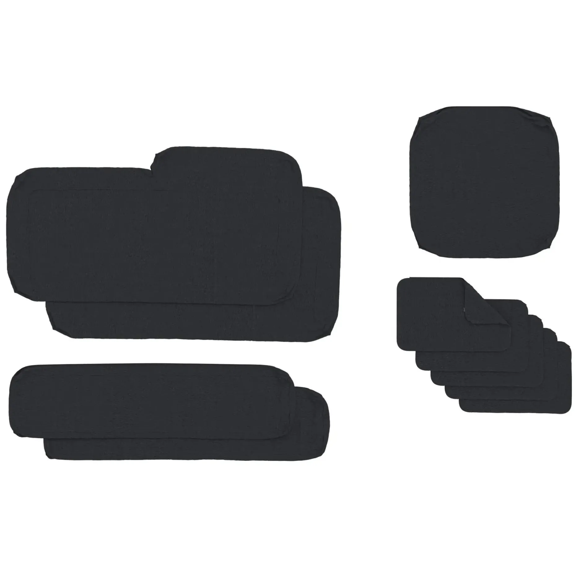 Lubek Outdoor Sectional Cushion Cover Set - Slate Gray