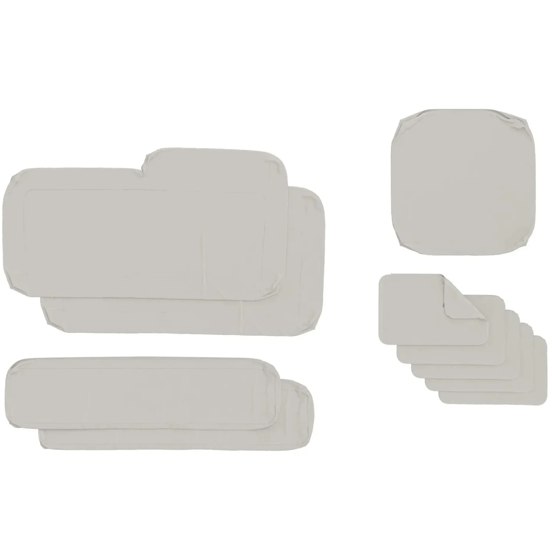 Lubek Outdoor Sectional Cushion Cover Set - Beach Sand