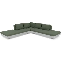 Lubek Outdoor Sectional Cushion Cover Set - Dravite Green