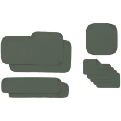 Lubek Outdoor Sectional Cushion Cover Set - Dravite Green