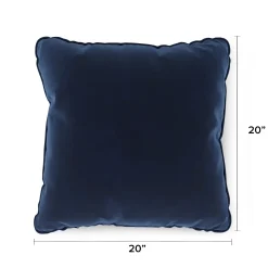Lucca Velvet Pillow - Plush Cascadia Blue