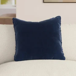 Lucca Velvet Pillow - Plush Cascadia Blue