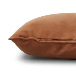 Lucca Velvet Pillow - Plush Pacific Rust