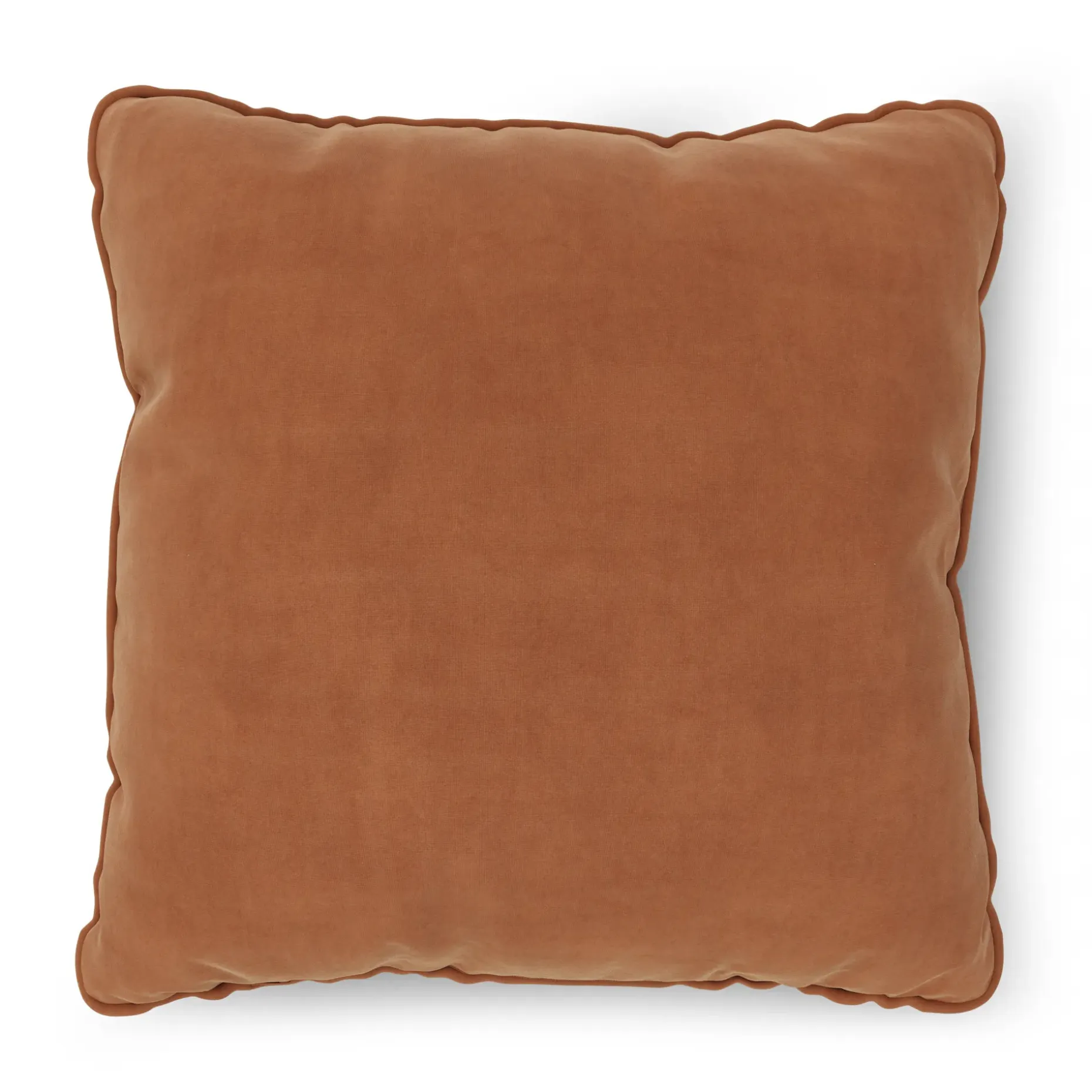 Lucca Velvet Pillow - Plush Pacific Rust